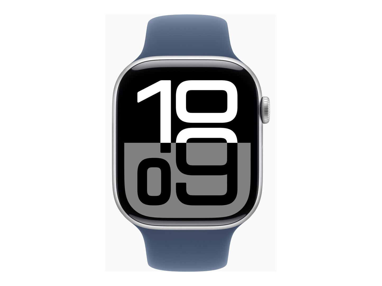 Apple Watch Series 10 4G 46mm Silver (Blå Gummiband S/M) – Apple