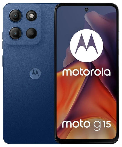 Motorola moto g15 17.1 cm (6.72") Dual SIM Android 15 4G USB Type-C 8 GB 128 GB 5200 mAh Blue