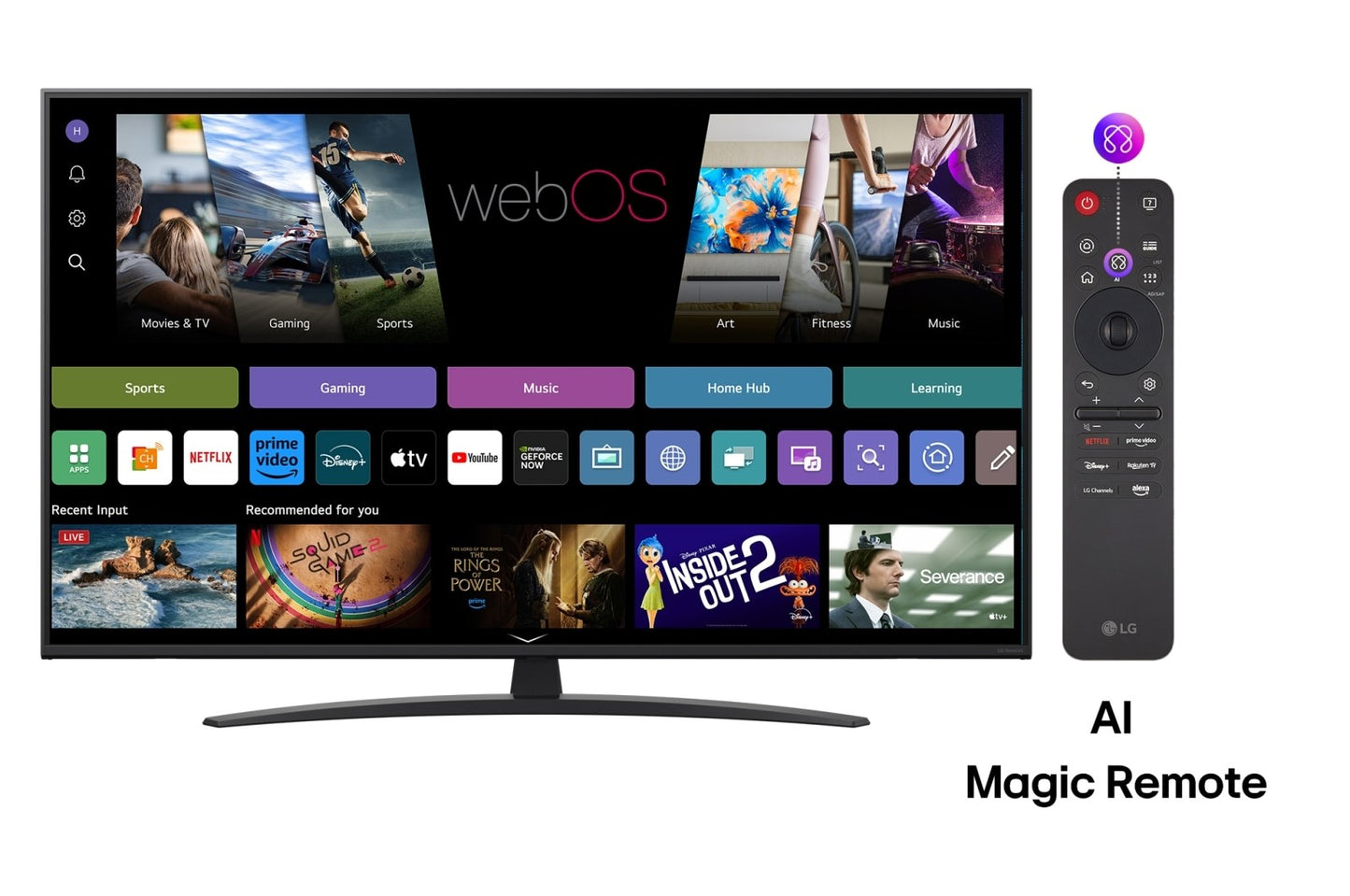 LG NanoCell AI 55NANO81A3A TV 139.7 cm (55") 4K Ultra HD Smart TV Wi-Fi Black – LG