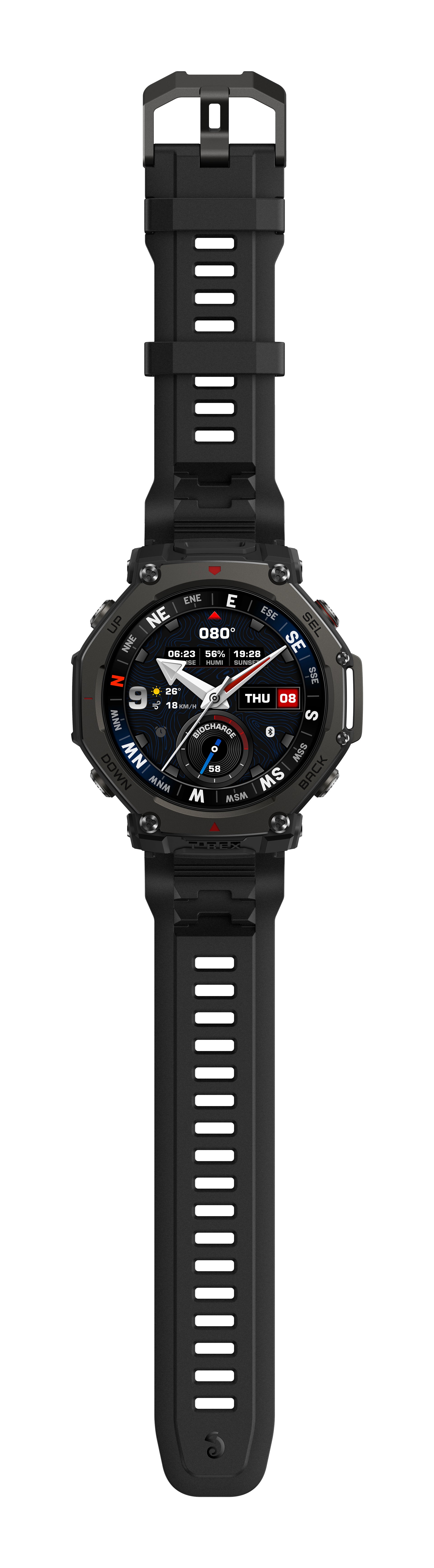 Amazfit T-Rex 3 Pro 48mm Svart (Svart Silikonband) – Amazfit