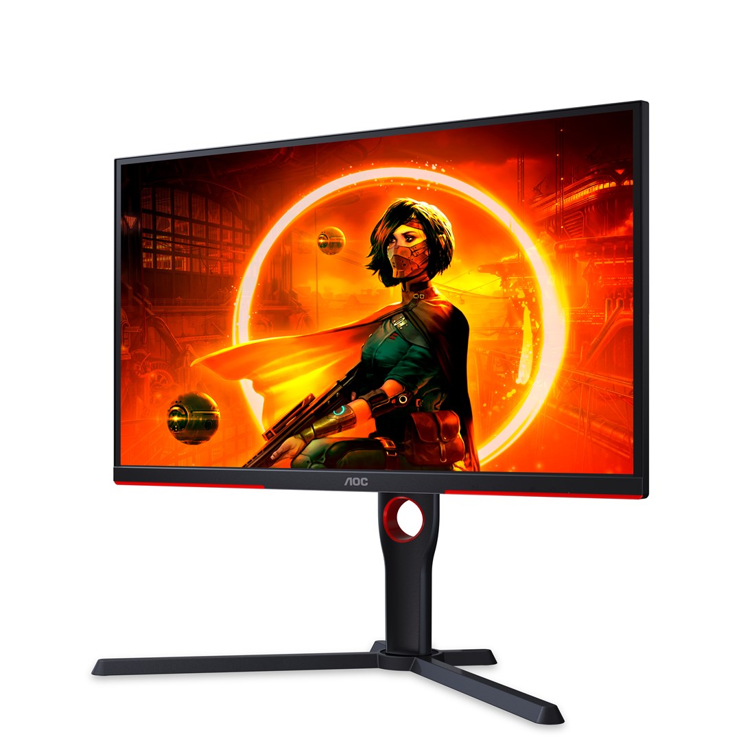 AOC G3 25G3ZM/BK computer monitor 62.2 cm (24.5") 1920 x 1080 pixels Full HD Black, Red – AOC