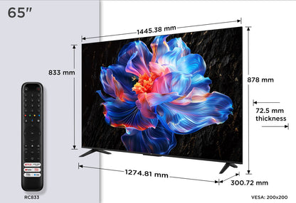TCL 65P69K TV 165.1 cm (65") 4K Ultra HD Smart TV Wi-Fi Svart – TCL