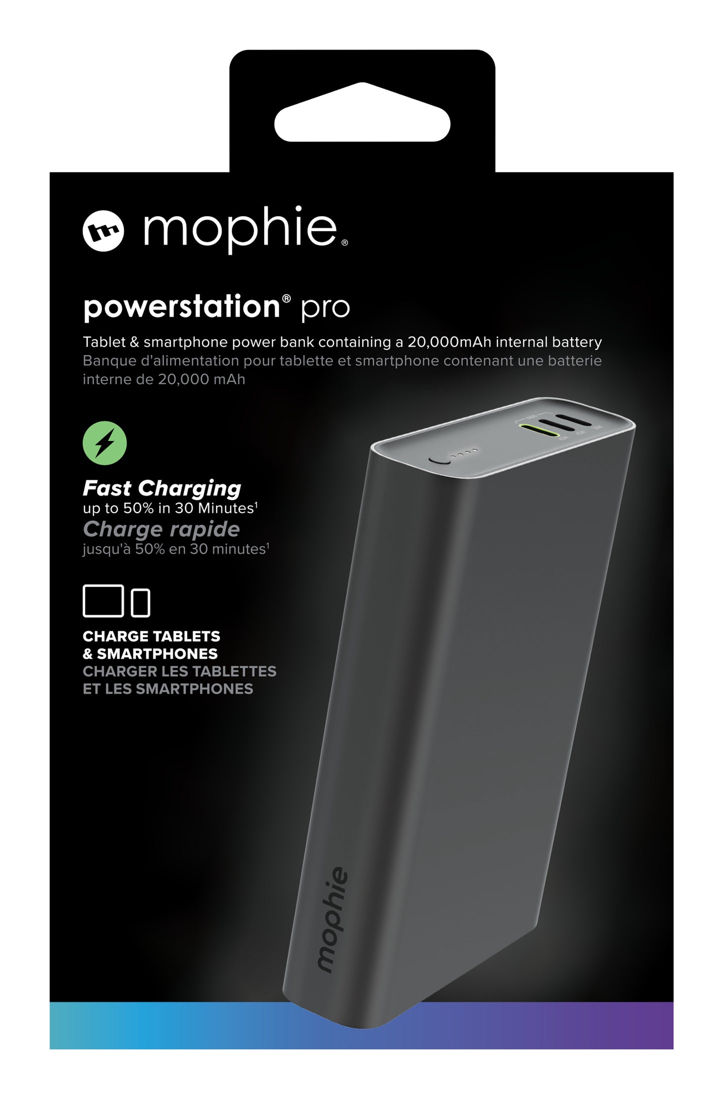 Mophie Powerstation Pro Snabbladdare Powerbank 20.000mAh Svart – Mophie