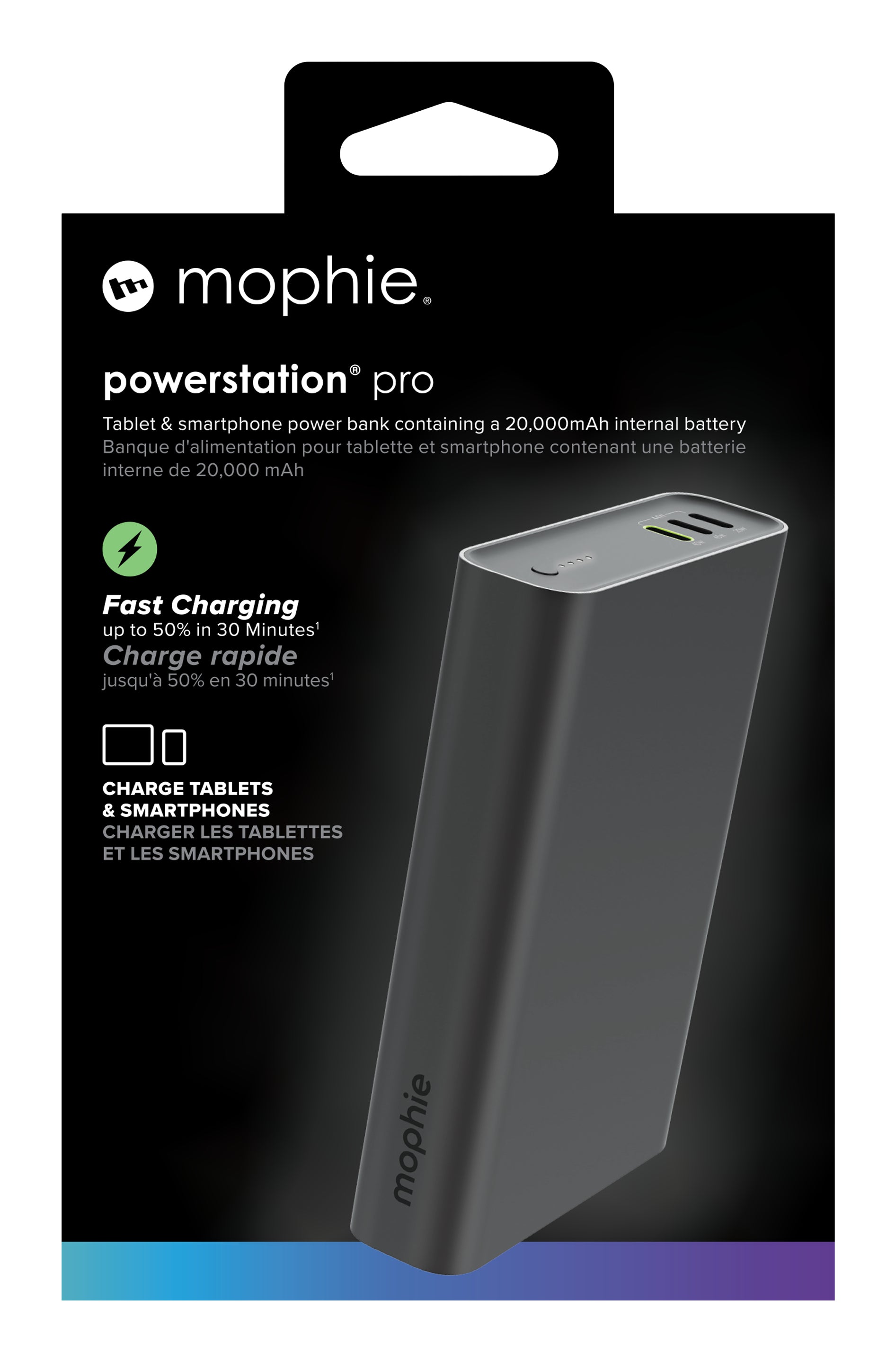 Mophie Powerstation Pro Snabbladdare Powerbank 20.000mAh Svart – Mophie