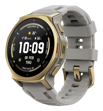 Amazfit T-Rex 3 Pro 44mm Guld (Grått Silikonband) – Amazfit