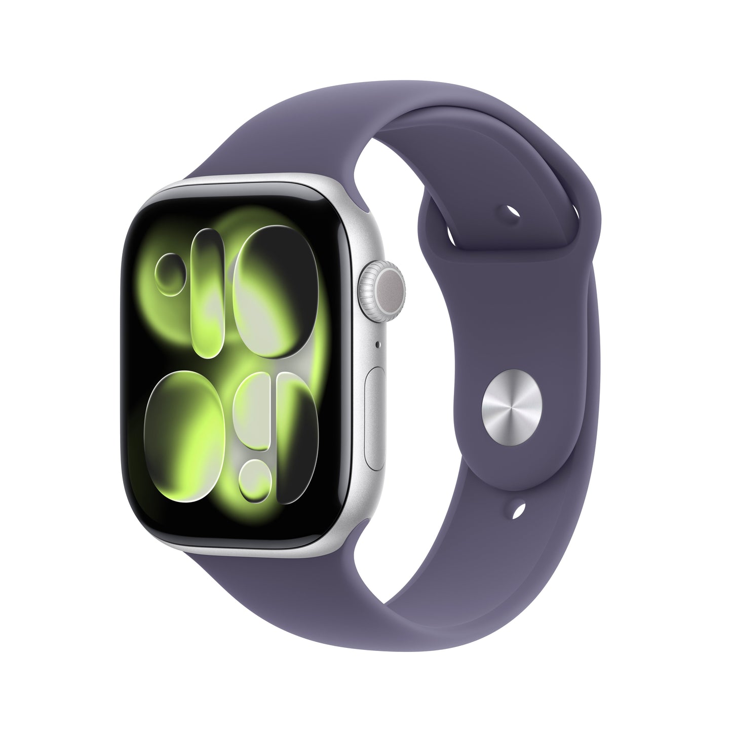 Apple Watch Series 11 46mm 5G Silver (Purple Rubber Strap S/M)