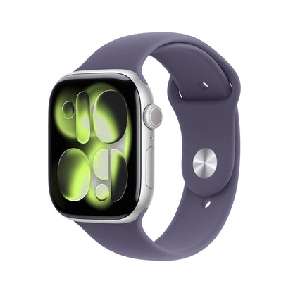 Apple Watch Series 11 46mm 5G Silver (Purple Rubber Strap S/M)