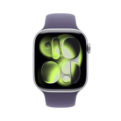 Apple Watch Series 11 46mm 5G Silver (Purple Rubber Strap S/M)