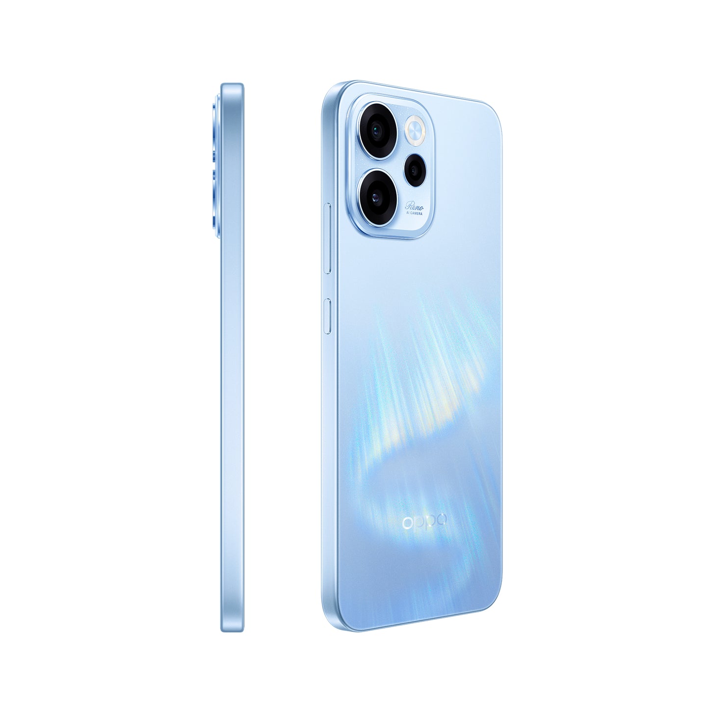 OPPO Reno15 F 5G Aurora Blue Box 16,7 cm (6.57") Dubbla SIM-kort Android 16.0 USB Type-C 8 GB 256 GB 6500 mAh Blå