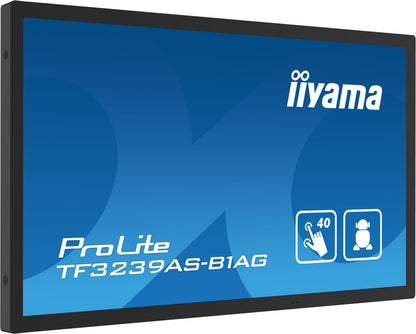 iiyama TF3239AS-B1AG platta pc-skärmar 80 cm (31.5") 1920 x 1080 pixlar Full HD LED Pekskärm Svart