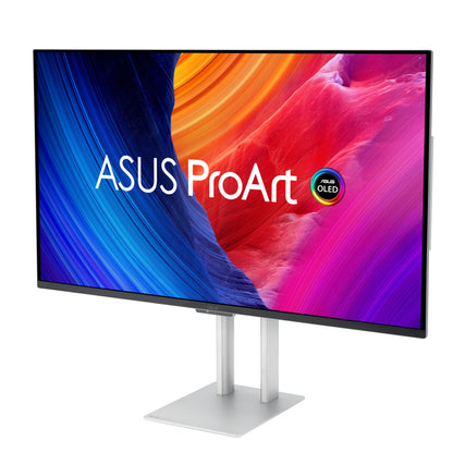 ASUS ProArt OLED PA32UCDM platta pc-skärmar 80 cm (31.5") 3840 x 2160 pixlar 4K Ultra HD QD-OLED Silver