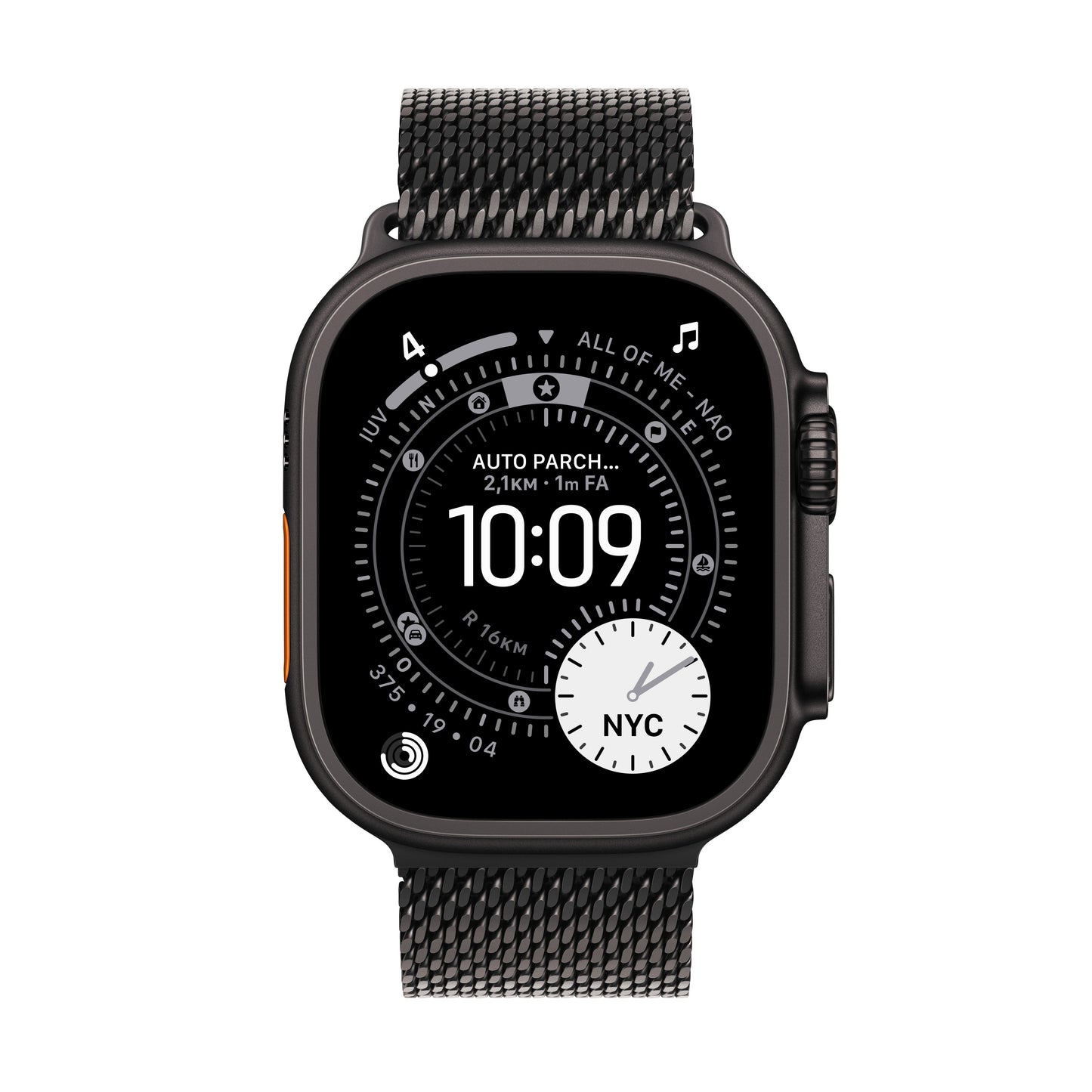 Apple Watch Ultra 3 49mm Svart (Svart Milanese Rem M) – Apple