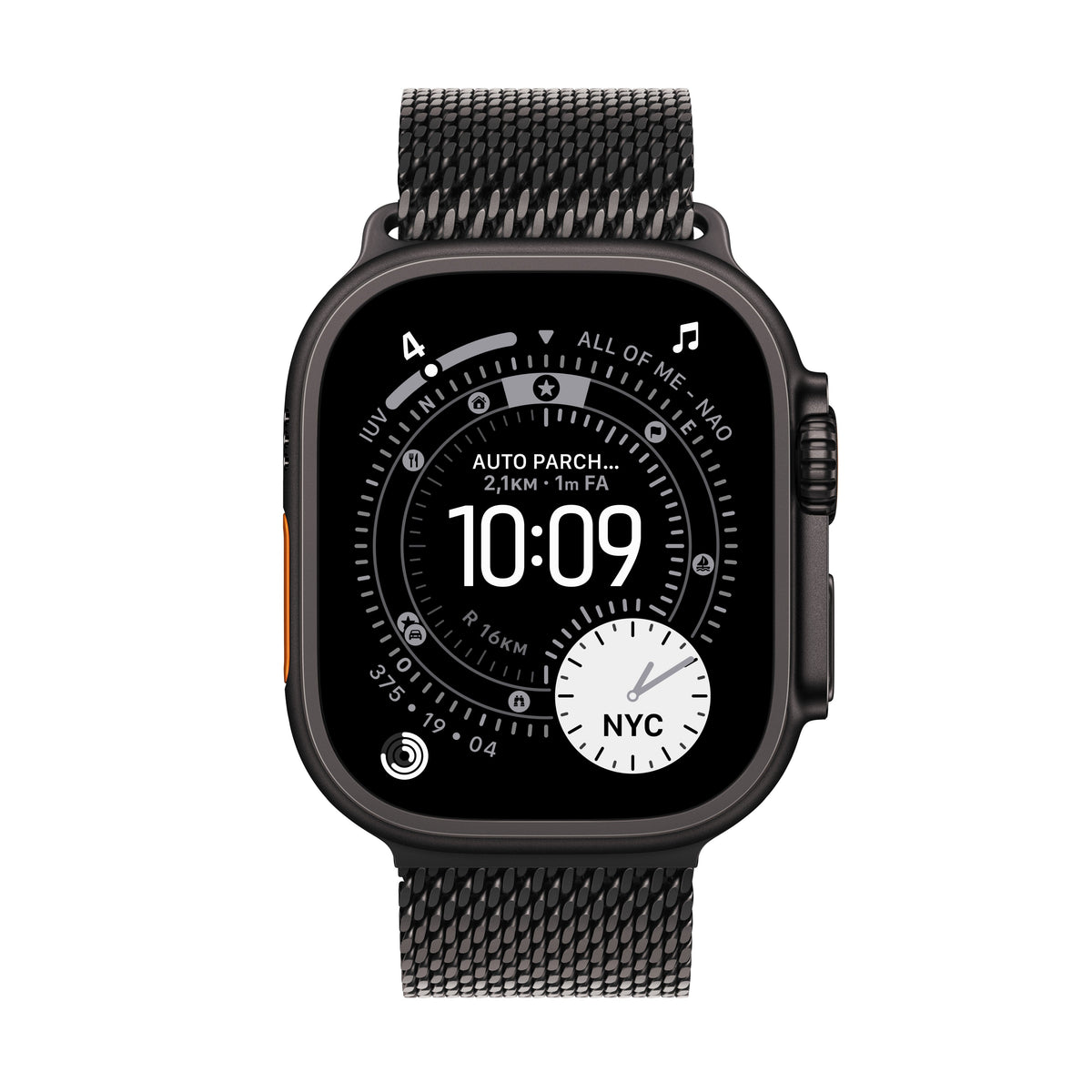 Apple Watch Ultra 3 49mm Svart (Svart Milanese Rem M) – Apple