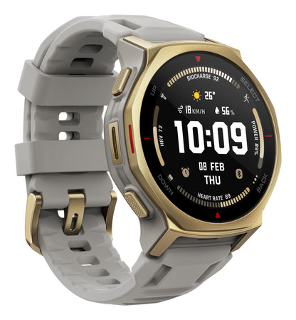 Amazfit T-Rex 3 Pro 44mm Guld (Grått Silikonband) – Amazfit