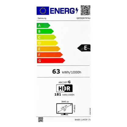 Samsung QE55QN70FAU 139.7 cm (55") 4K Ultra HD Smart TV Wi-Fi Black – Samsung