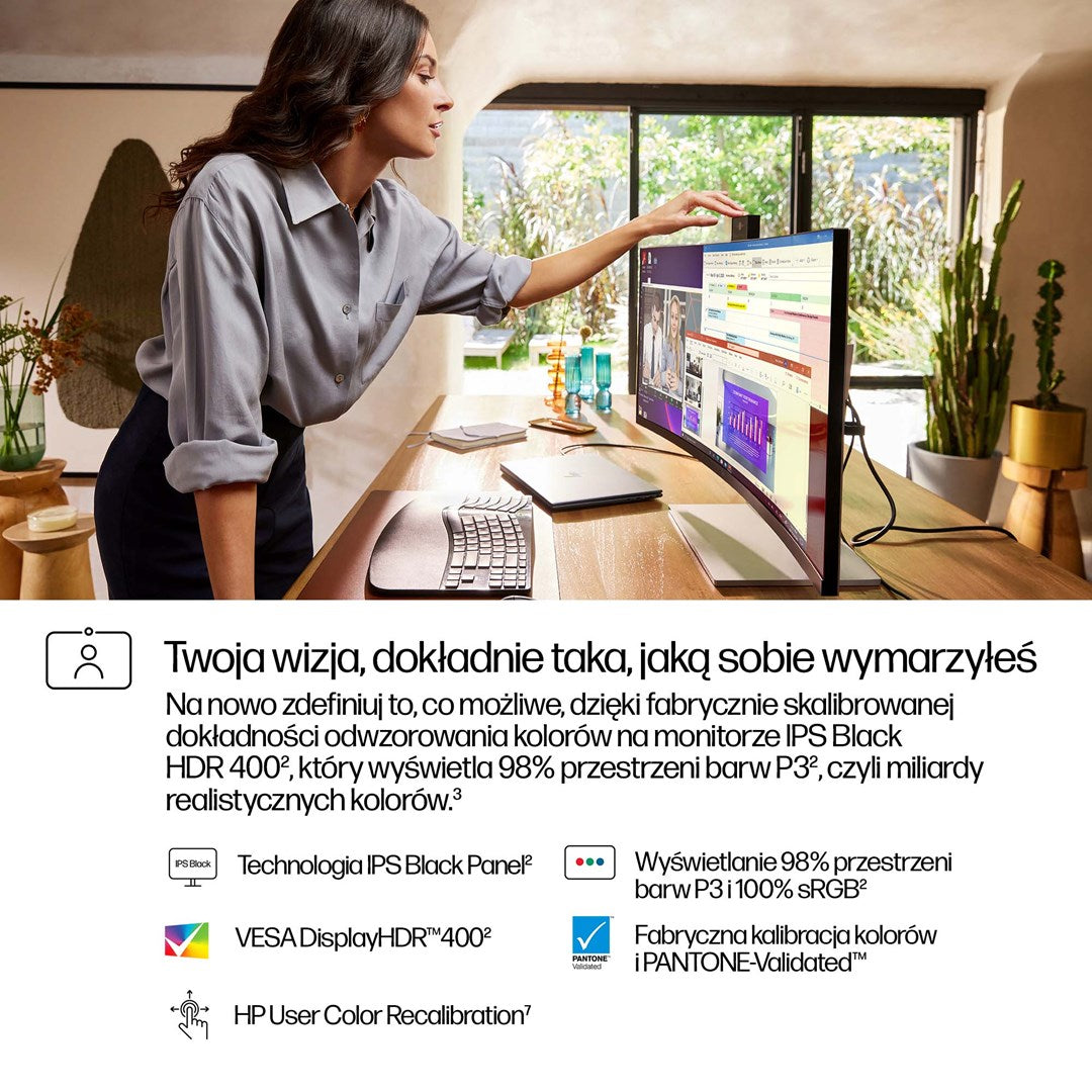 HP Series 7 Pro 34 inch WQHD Conferencing Monitor - 734pm – Hewlett-Packard
