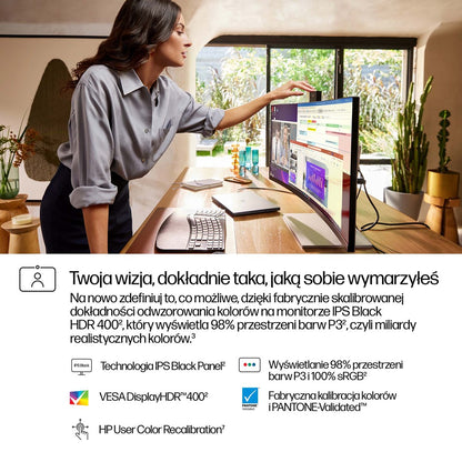 HP Series 7 Pro 34 inch WQHD Conferencing Monitor - 734pm – Hewlett-Packard