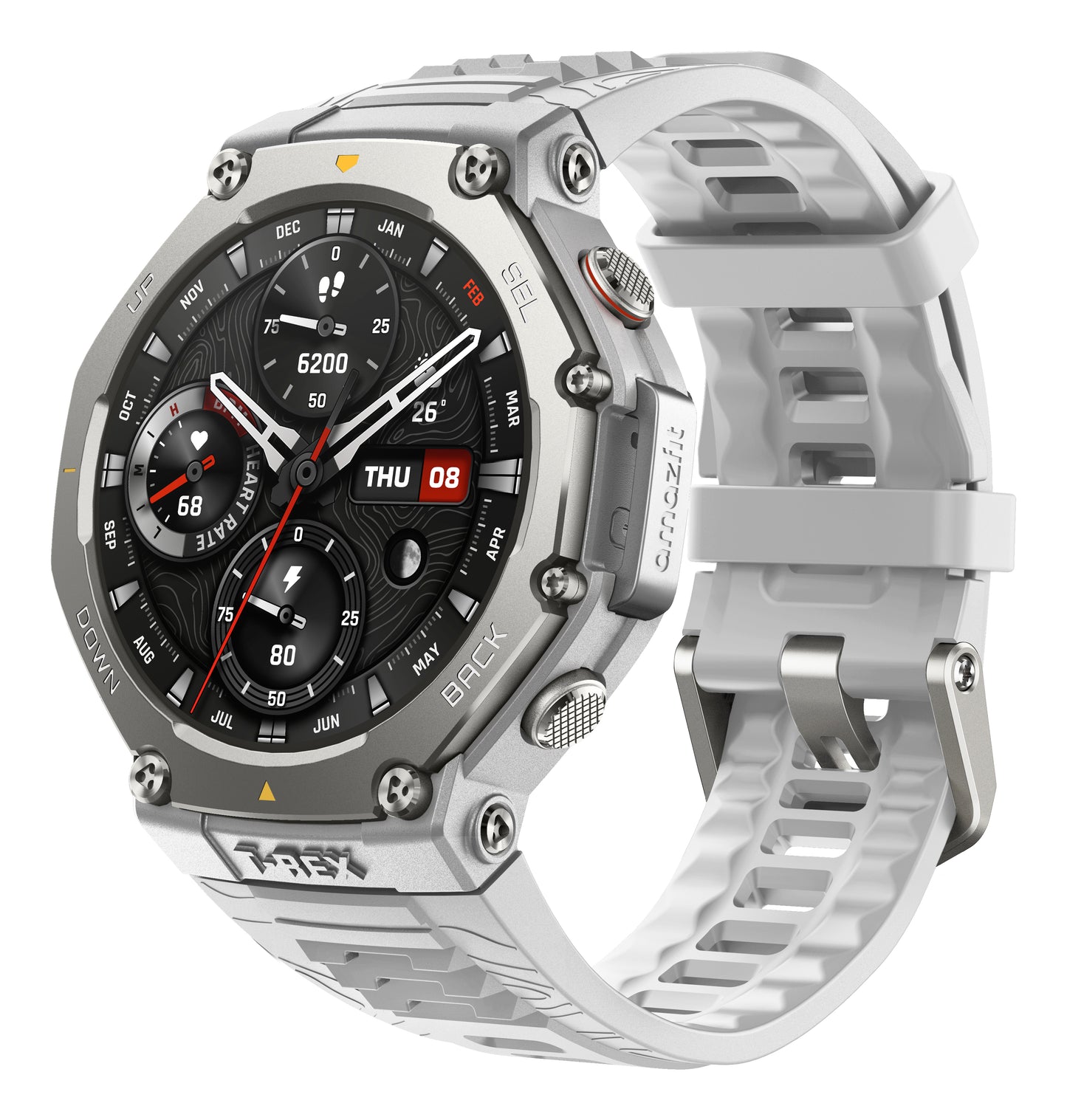 Amazfit T-Rex 3 Grå (Grått Silikonband) – Amazfit