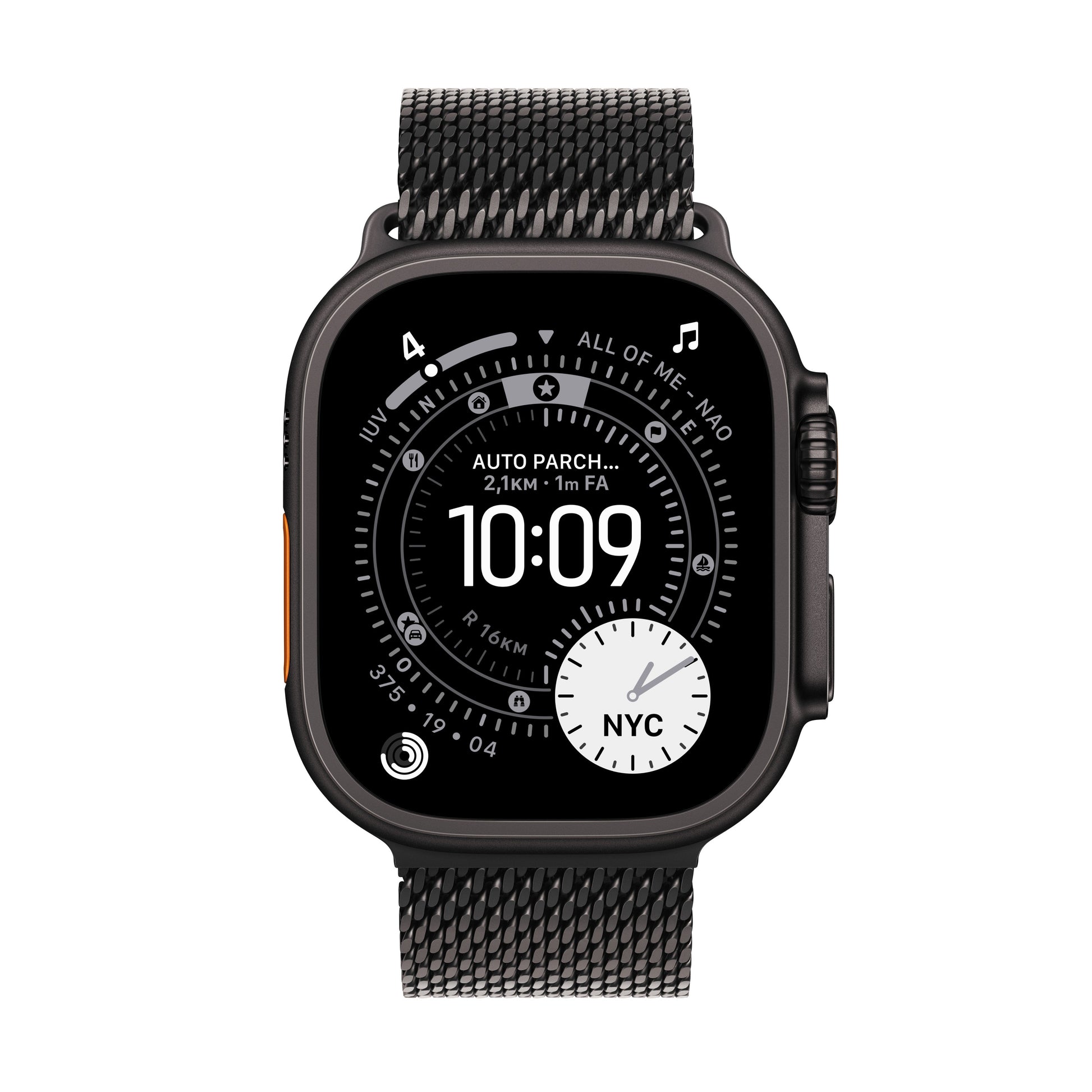 Apple Watch Ultra 3 49mm Svart (Svart Milanese Rem M) – Apple