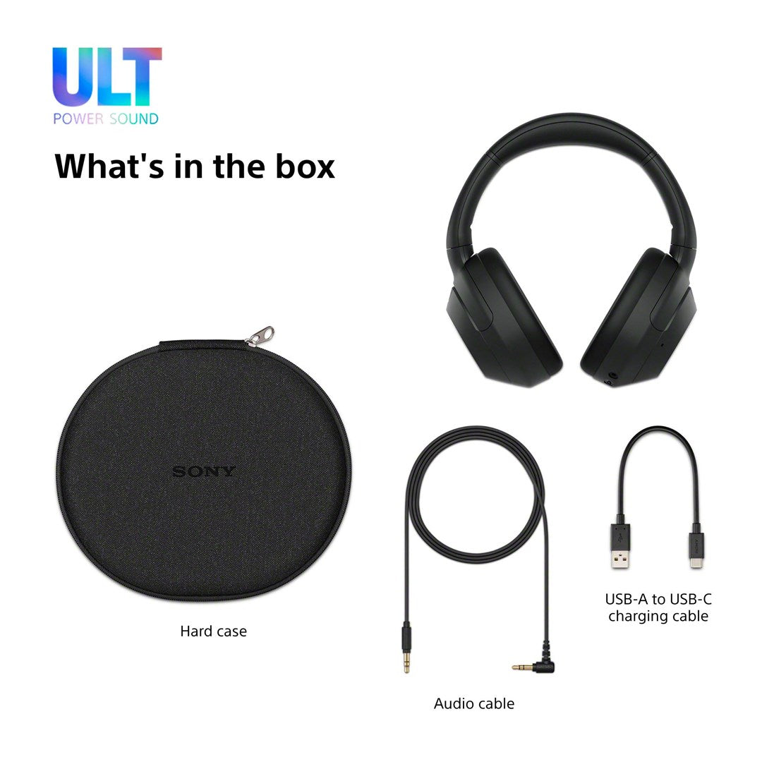 Sony WHULT900NB hörlur och headset Kabel & Trådlös Huvudband Samtal/musik Bluetooth Svart