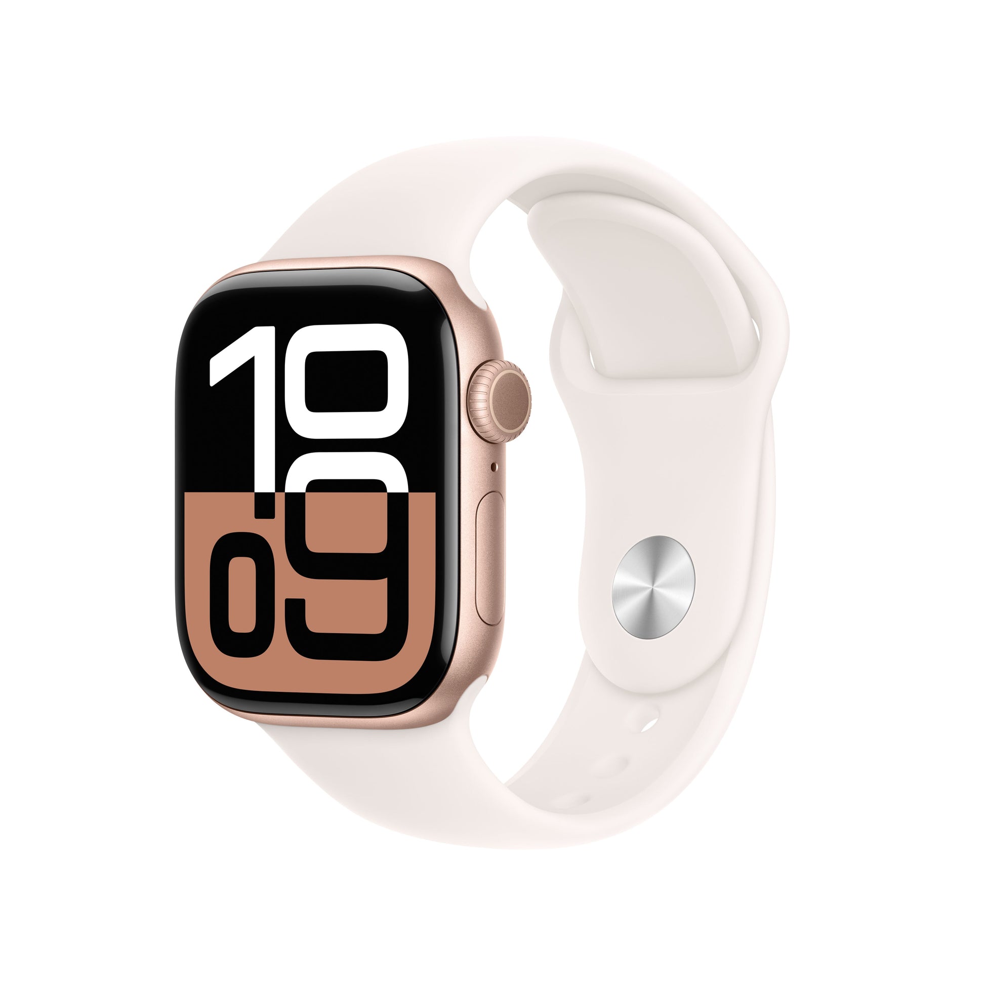 Apple Watch Series 10 4G 42mm Guld (Rosé Gummiband S/M) – Apple