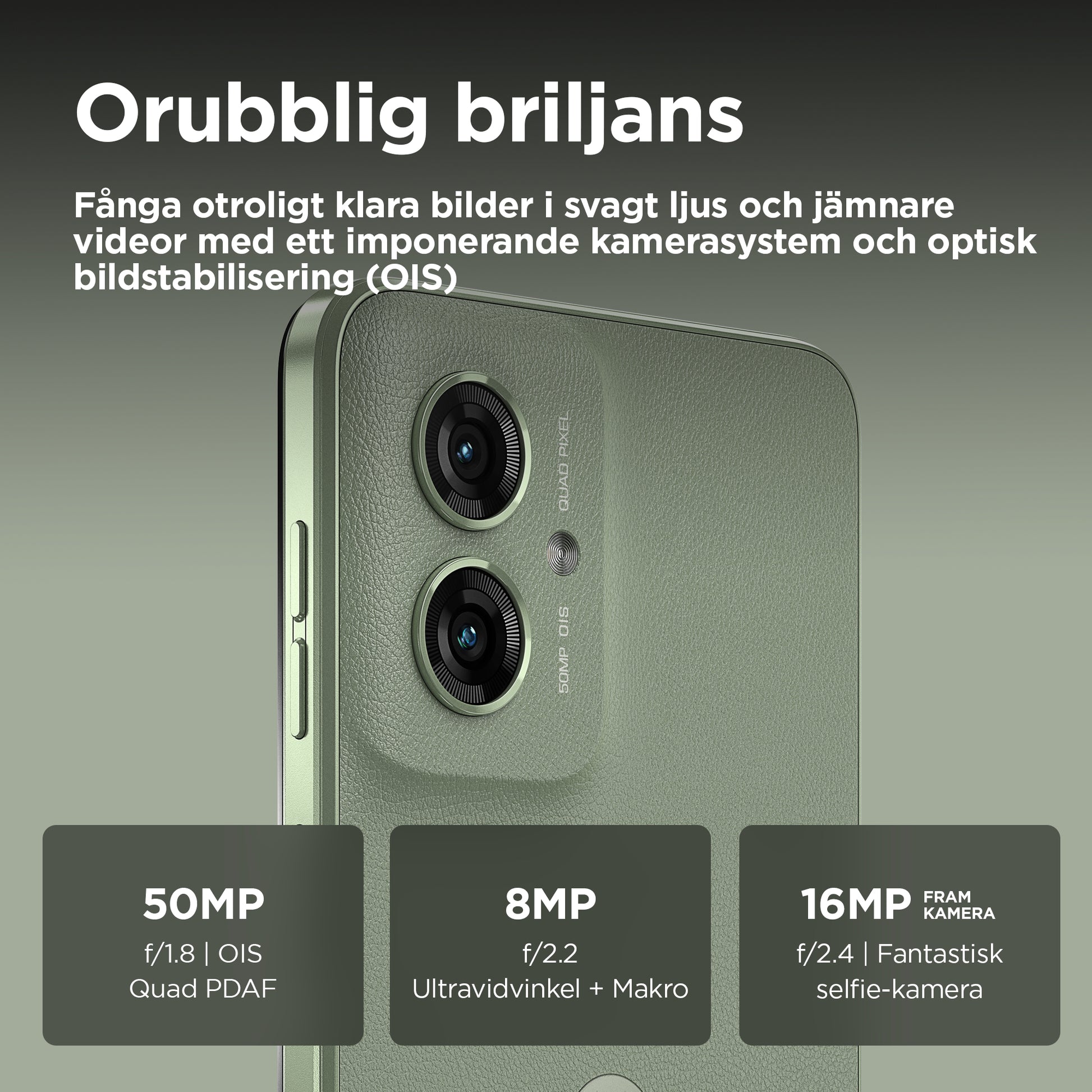 Motorola Moto G55 5G 256GB Grön – Motorola
