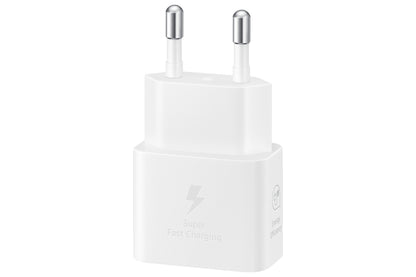 Samsung USB-C Snabbladdare 25W T2510 + USB-C Kabel Vit – Samsung