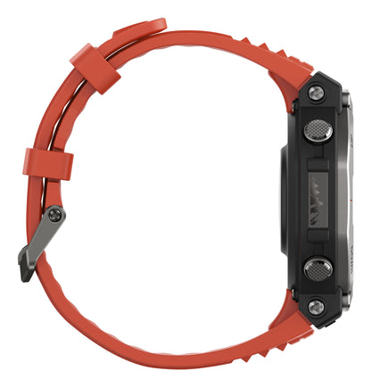Amazfit T-Rex 3 Grå (Rött Silikonband) – Amazfit
