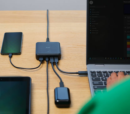 Trust Maxo USB 3-USB-C Snabbladdare 100W Svart – Trust