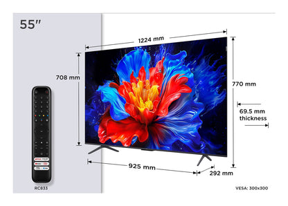 TCL P8K 55P8K 55" 4K QLED HDR Smart TV – TCL