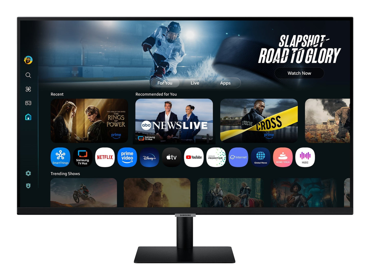 Samsung M7 M70F platta pc-skärmar 81,3 cm (32") 3840 x 2160 pixlar 4K Ultra HD LCD Svart