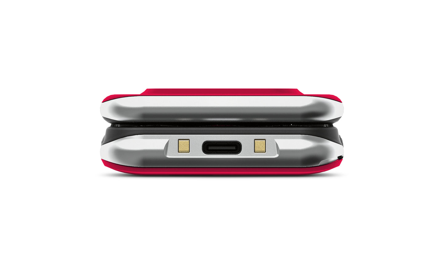 Emporia emporiaJOY-LTE 7,11 cm (2.8") 115 g Röd Seniortelefon