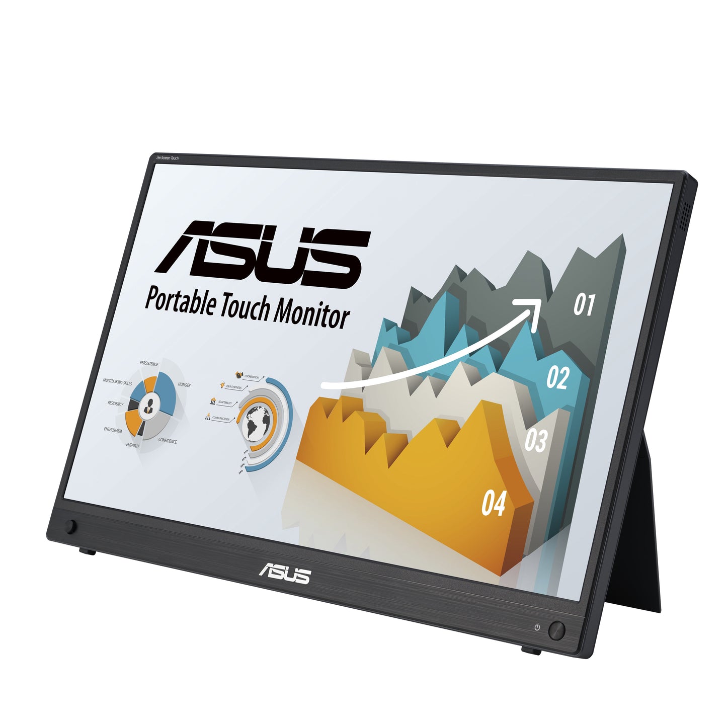 ASUS ZenScreen MB16AHT platta pc-skärmar 39,6 cm (15.6") 1920 x 1080 pixlar Full HD Pekskärm Svart