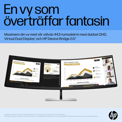 HP E45c G5 välvd DQHD skärm