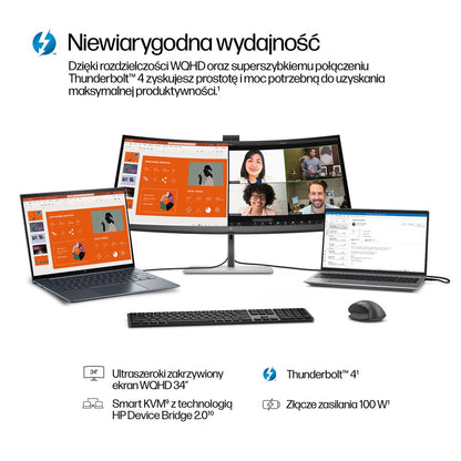 HP Series 7 Pro 34 inch WQHD Conferencing Monitor - 734pm – Hewlett-Packard