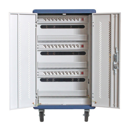 Techly I-CABINET-30DUTY portable device management cart/cabinet White, Blue – TECHly