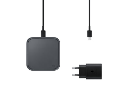 Samsung Ep-P2400 Trådlös Laddare 15W Med Adapter 25W Svart – Samsung