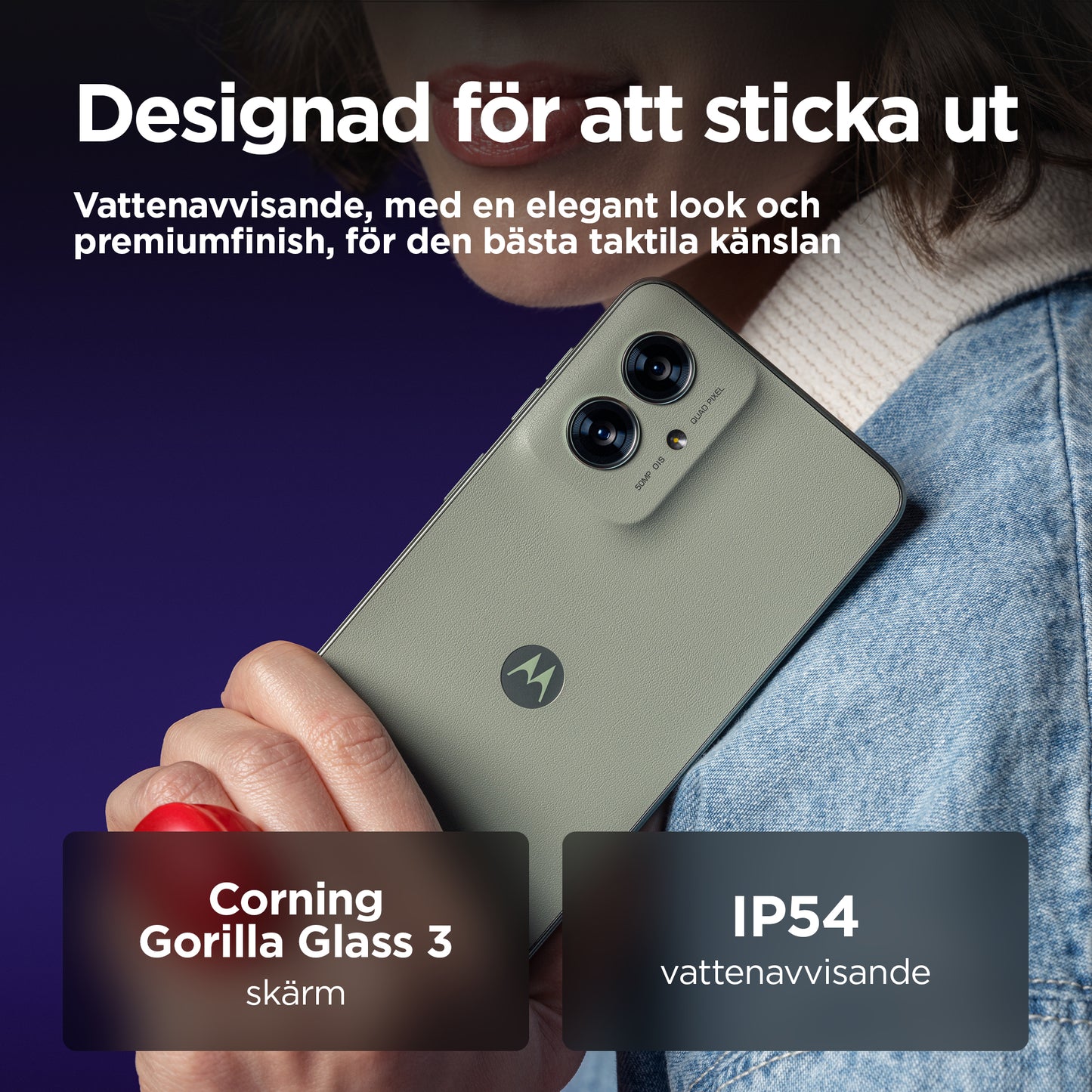 Motorola Moto G55 5G 256GB Grön – Motorola