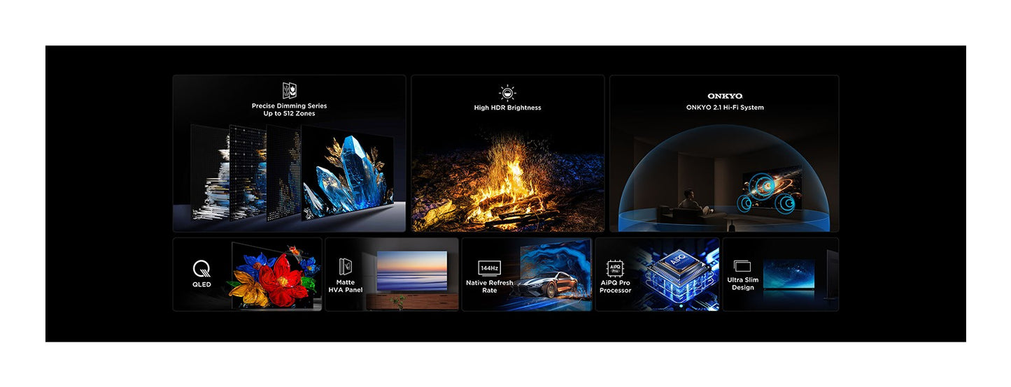 TCL C6K 98C6K TV 2.49 m (98") 4K Ultra HD Smart TV Wi-Fi Metallic