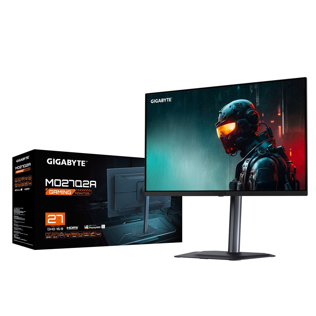 GIGABYTE MO27Q2A 27” OLED 2K QHD Gamingskärm - 2560 x 1440, 280Hz, 0.03ms, 250 cd/m², FreeSync Premium Pro, DisplayHDR True Black 400, HDMI 2.1, Displayport 1.4 – Gigabyte