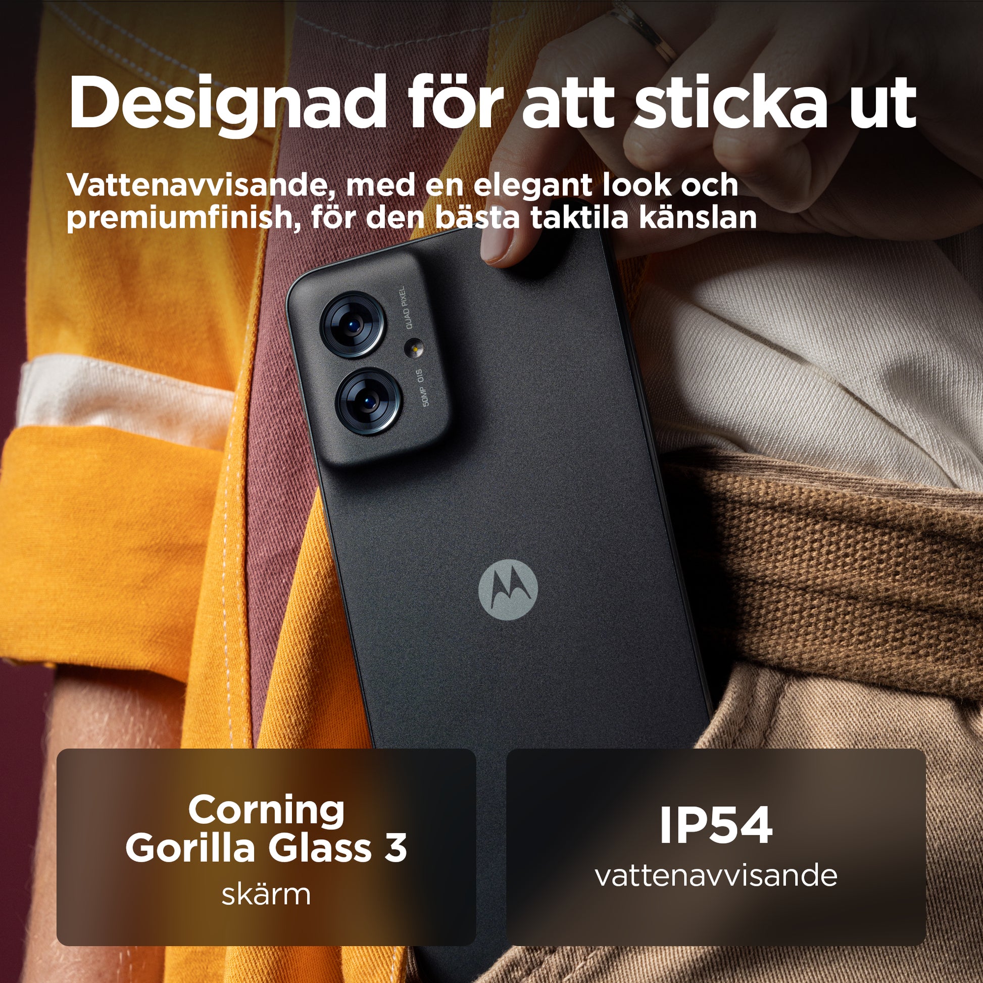 Motorola Moto G55 5G 256GB Svart – Motorola