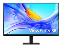 Samsung ViewFinity S8 S32D804UEU 32 VA 3840 x 2160 (4K) HDMI DisplayPort USB-C 60Hz Dockingskærm