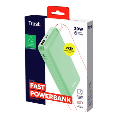 Trust Redoh Litium-Ion (Li-Ion) 20000 mAh Grön