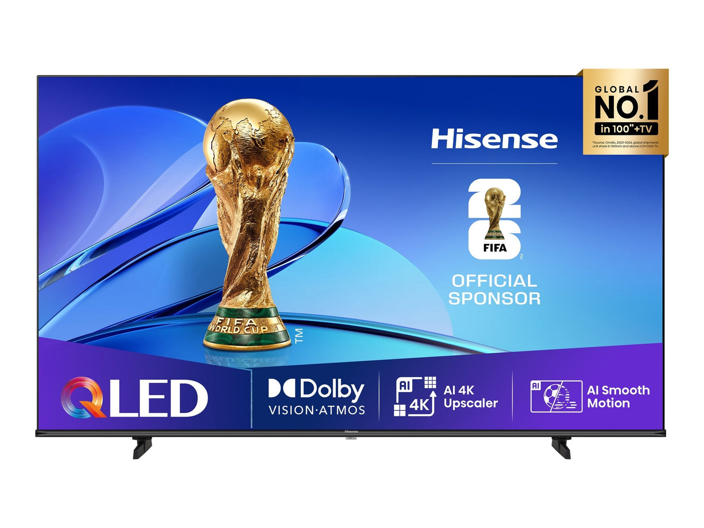 Hisense 43E7Q 109,2 cm (43") 4K Ultra HD Smart-TV Wi-Fi Svart