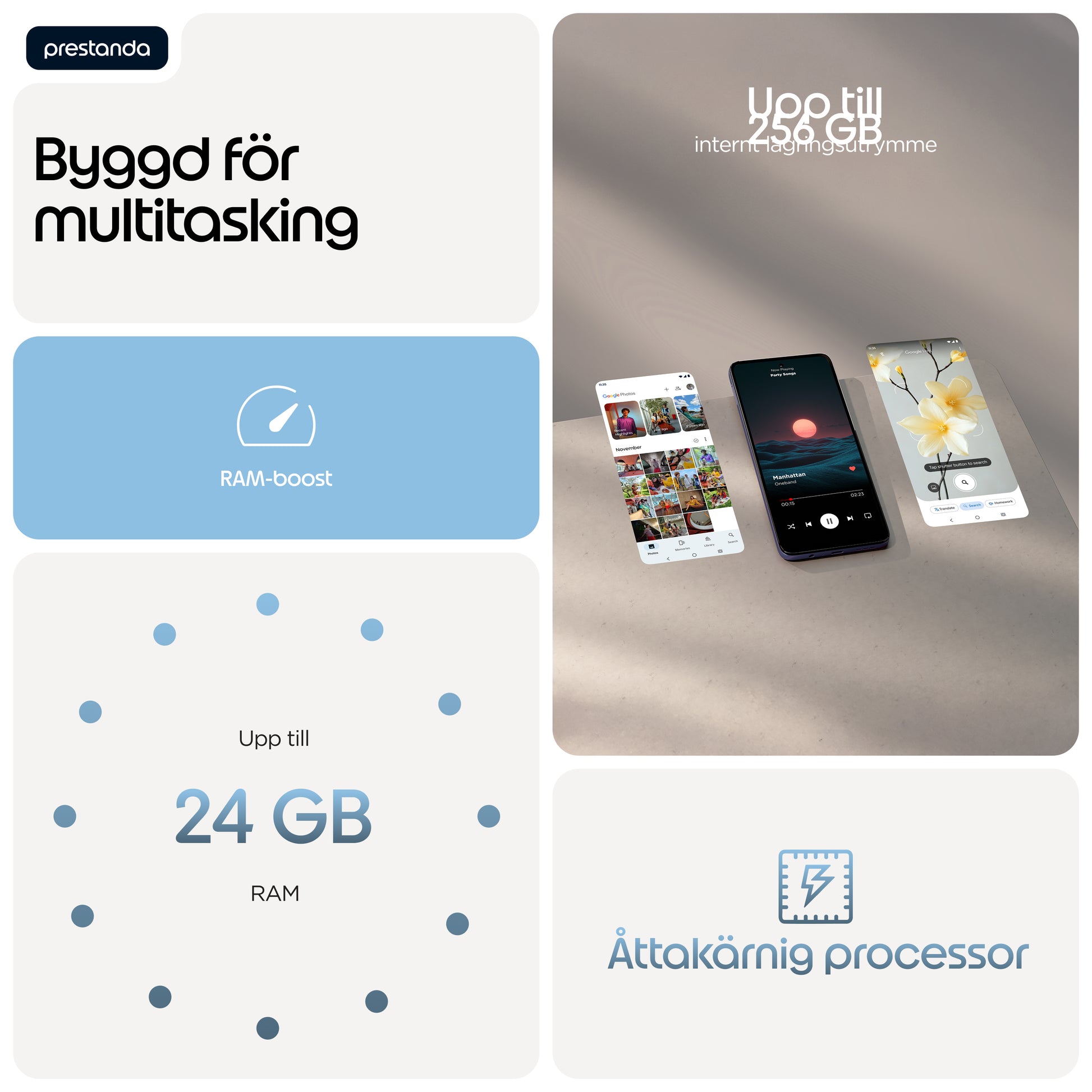 Motorola Moto G17 Power 256GB Ljusblå – Motorola