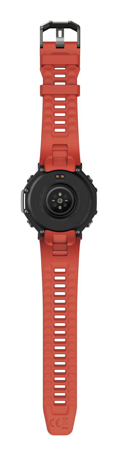 Amazfit T-Rex 3 Grå (Rött Silikonband) – Amazfit