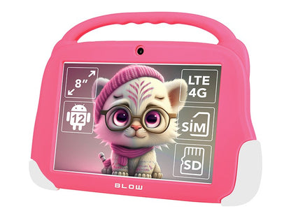 Tablet KidsTAB8 4G BLOW 4/64GB pink + case
