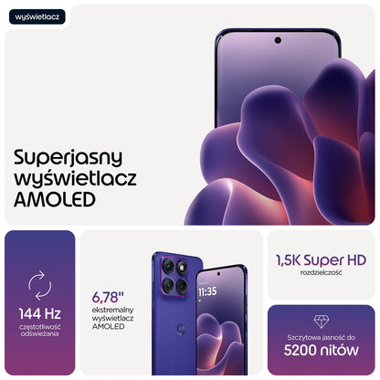 Motorola edge 70 fusion 17.2 cm (6.78") Dual SIM Android 16.0 5G USB Type-C 12 GB 256 GB 7000 mAh Violet – Motorola