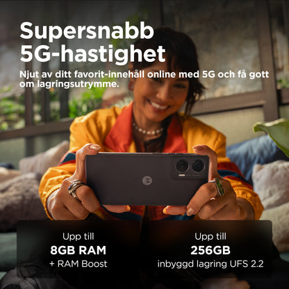Motorola moto G35 5G 17,1 cm (6.72") Dubbla SIM-kort Android 14 USB Type-C 8 GB 128 GB 5000 mAh Svart
