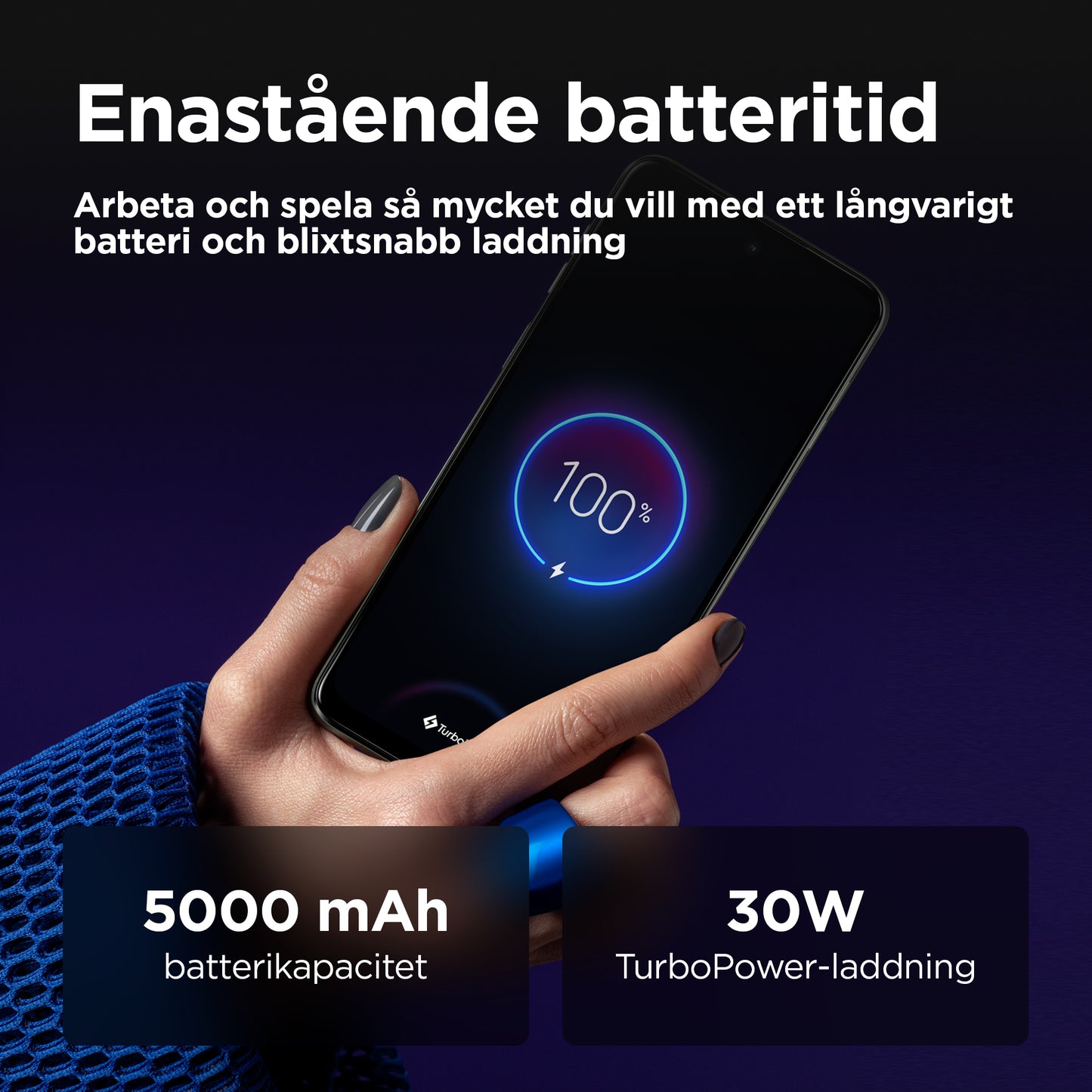 Motorola Moto G55 5G 256GB Svart – Motorola